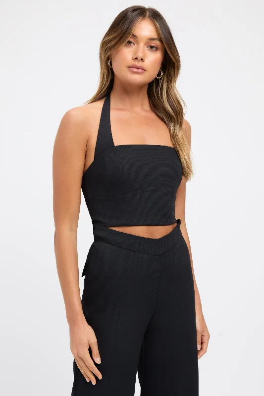 Oyster Curved Halter Top Street