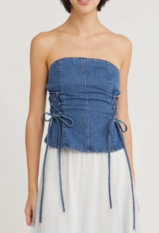 Darling Denim Bodice Top Scandinavian