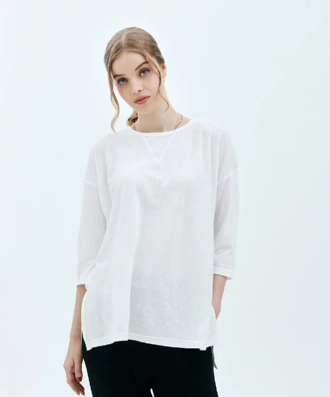 SLAB 3/4 SLEEVE TEE Elegant Women's 