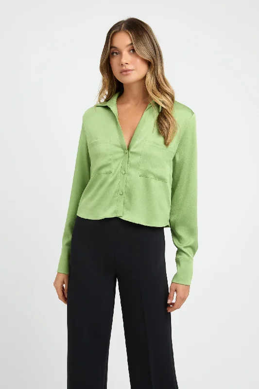 Milan Cropped Shirt British Gentlewoman Style