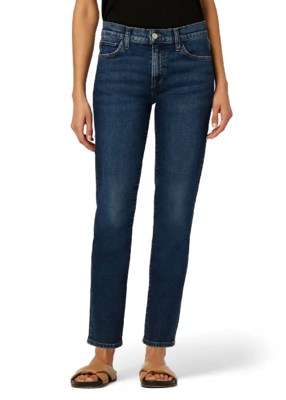 Lara Mid Rise Cigarette Jean In Sure Thing