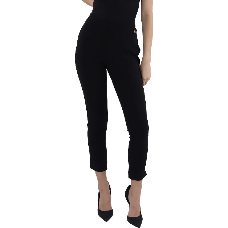 Adrienne Vittadini Womens Mid Rise Business Straight Leg Pants Dynamic Women's Moto