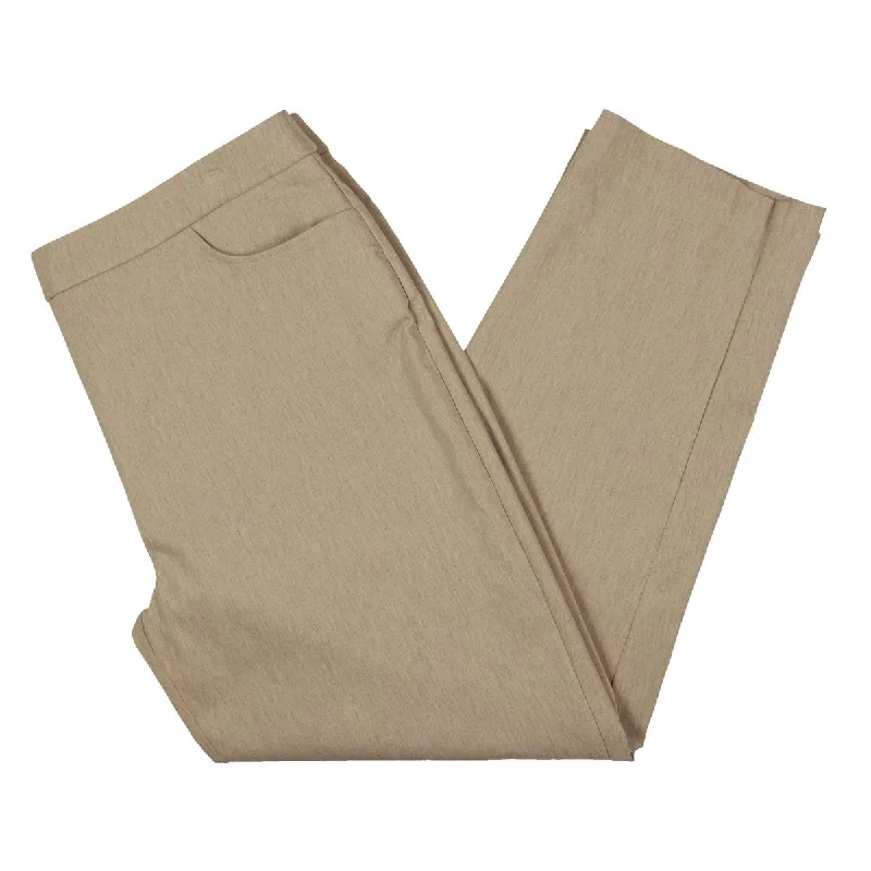 Alfred Dunner Womens Plus Modern Fit High Rise Trouser Pants Contemporary 