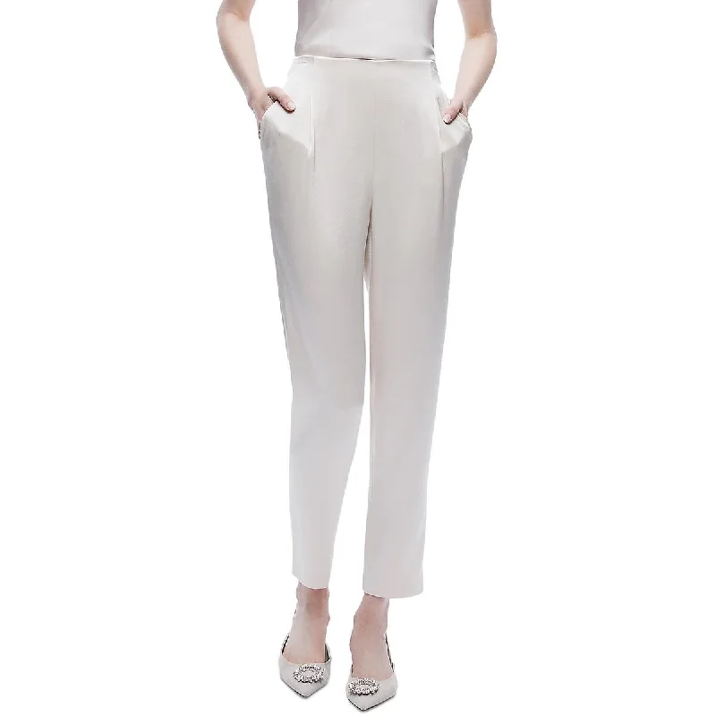 Alice and Olivia Womens Slim Zipper Straight Leg Pants British Gentlewoman Style