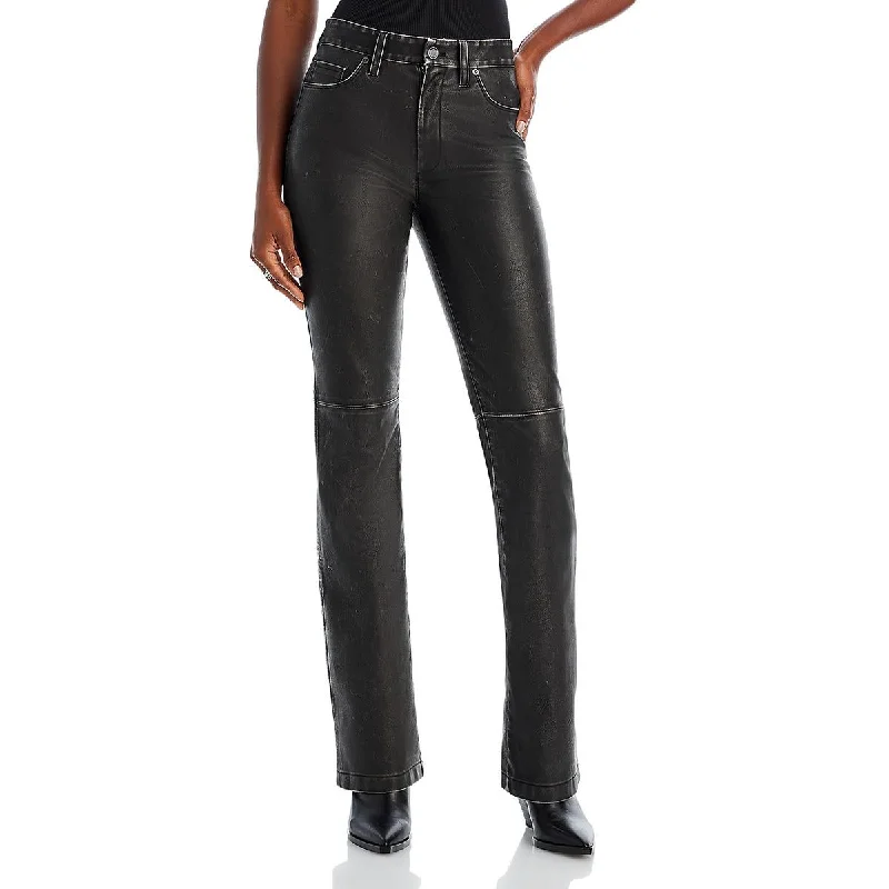 [BLANKNYC] Womens Faux Leather 2 Front Pocket High-Waisted Pants Traditional Women's Wool