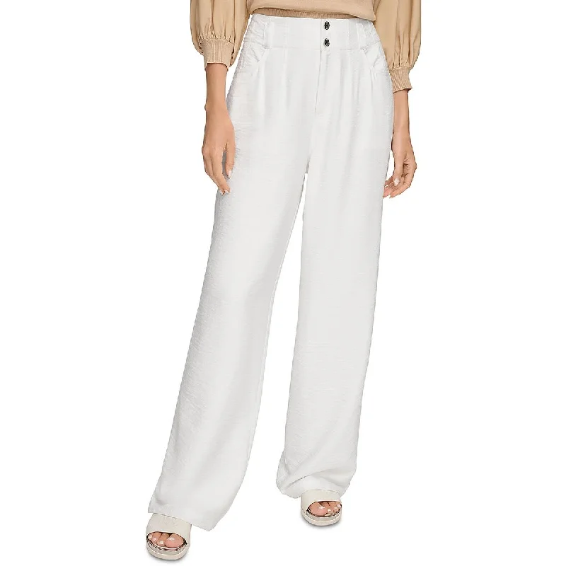 DKNY Womens Mid Rise Daytime Bootcut Pants