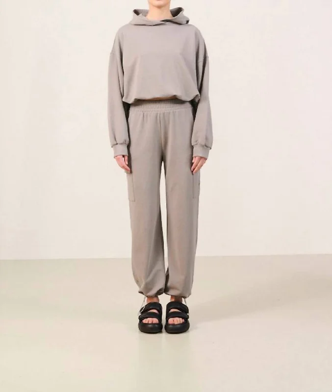 Finn Cozy Cargo Pants In Cloudburst Athletic Women's 
