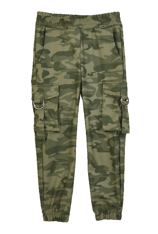 Toddler Girls Camo Cargo Pocket Joggers