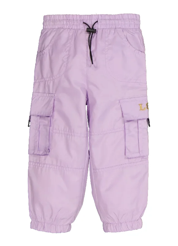 Toddler Girls Love Embroidered Cargo Pants