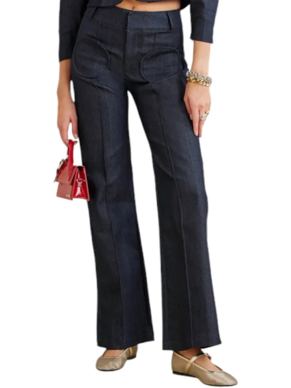 Olafur Denim Pants In Dark Blue Modern Women's Tech
