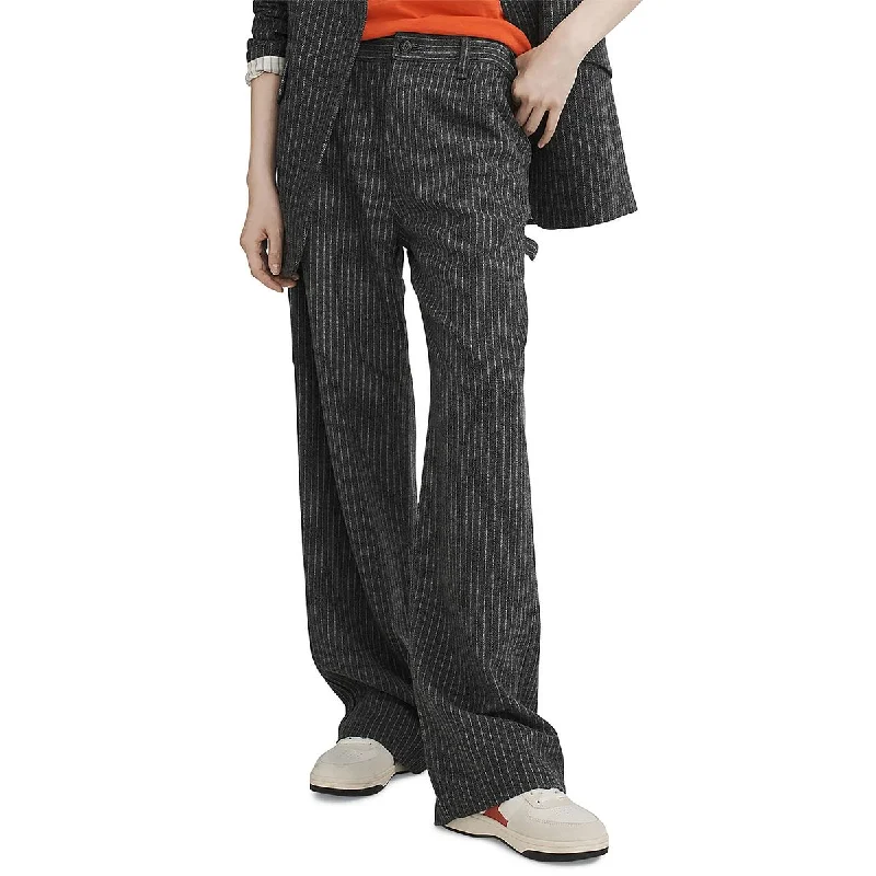 Rag & Bone Womens Wool Blend Striped Dress Pants