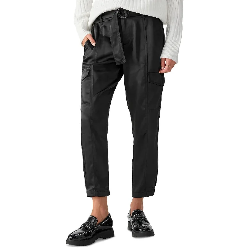 Sanctuary Womens   Satin Trim Trouser Cargo Pants