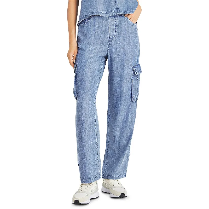 Splendid Womens Lightweight Chambray Cargo Pants Hip Women's Urban