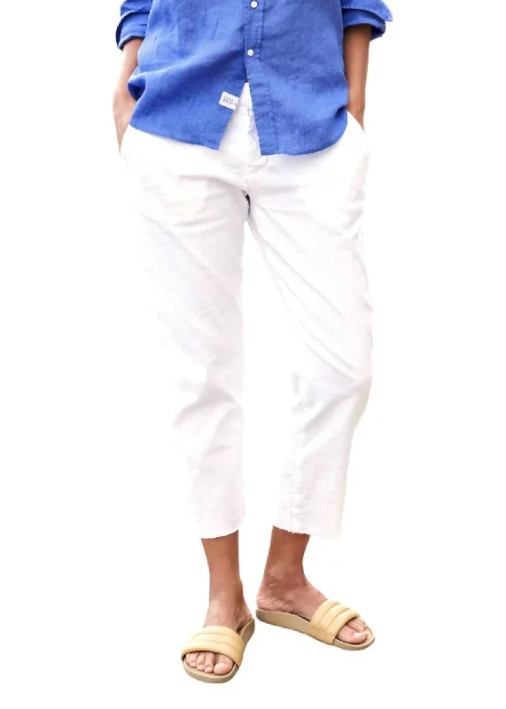 The Italian Chino Pants In White Artistic Women's Avant - 