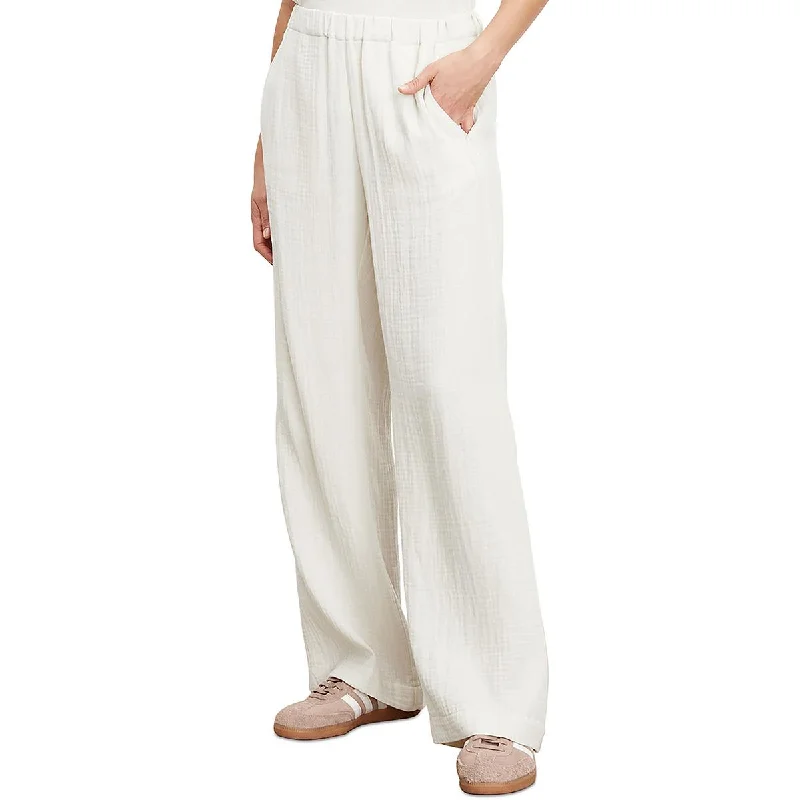 VELVET BY GRAHAM & SPENCER Womens Gauze Lightweight Wide Leg Pants Hip Women's Retro VELVET BY GRAHAM & SPENCER Womens Gauze Lightweight Wide Leg Pants Hip Women's Retro