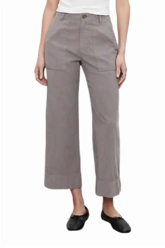 Vera Corduroy Pant In Ash Women