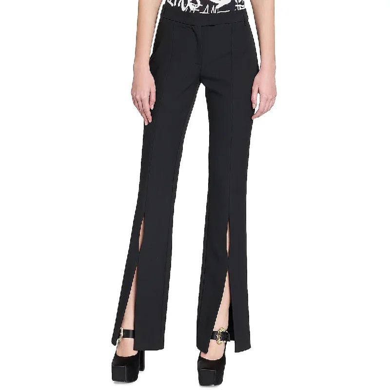 Versace Jeans Couture Womens Woven Cut-Out Dress Pants Dapper Women's Bow - adorned Versace Jeans Couture Womens Woven Cut-Out Dress Pants Dapper Women's Bow - adorned