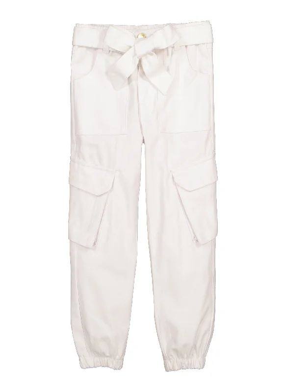 Toddler Girls Twill Belted Pants Modern Women's Tech