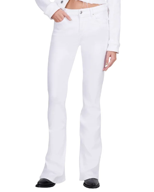 Women's High Waisted Ali Pants In White