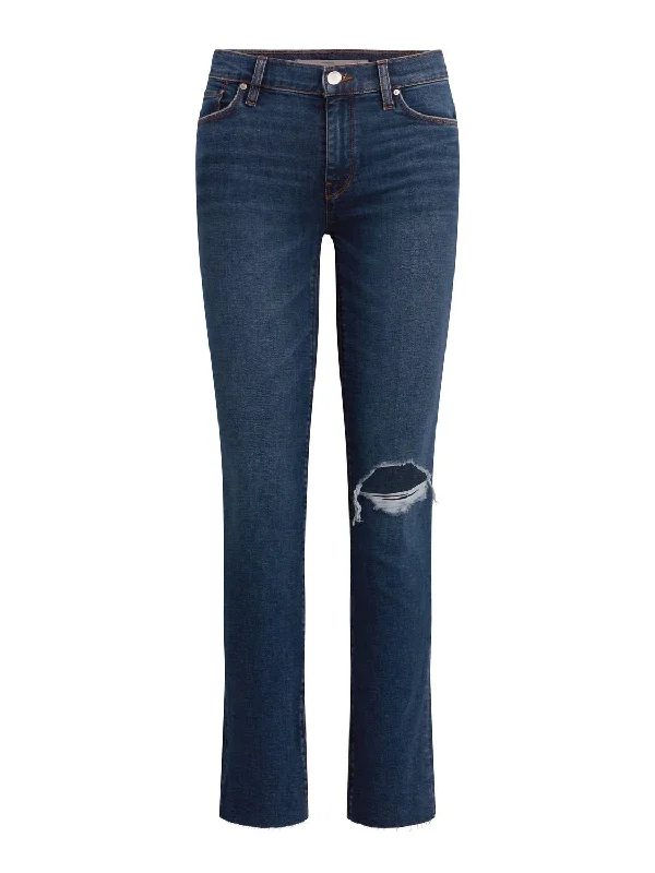 Women's Midrise Straight Ankle Jeans In Legit Relaxed Women's Beachy