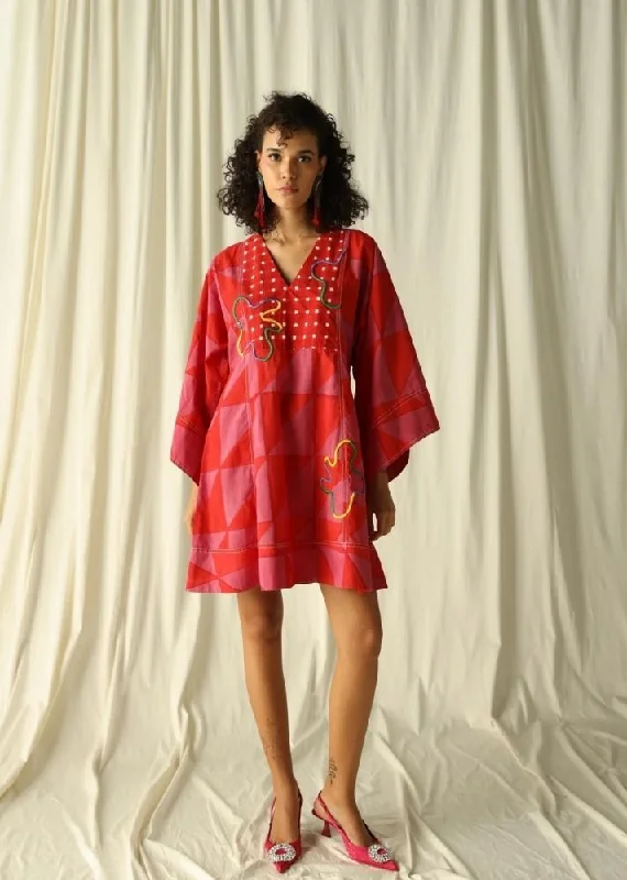 Andretta Embroidered Shift Dress