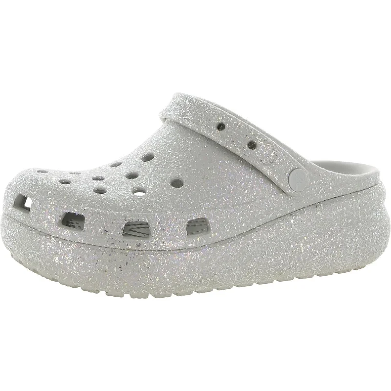 Crocs Girls Gitter Cutie Glitter Slingback Clogs