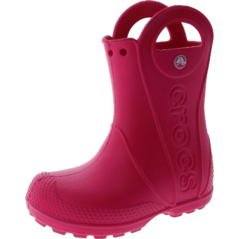 Crocs Girls Handle It Waterproof Casual Rain Boots