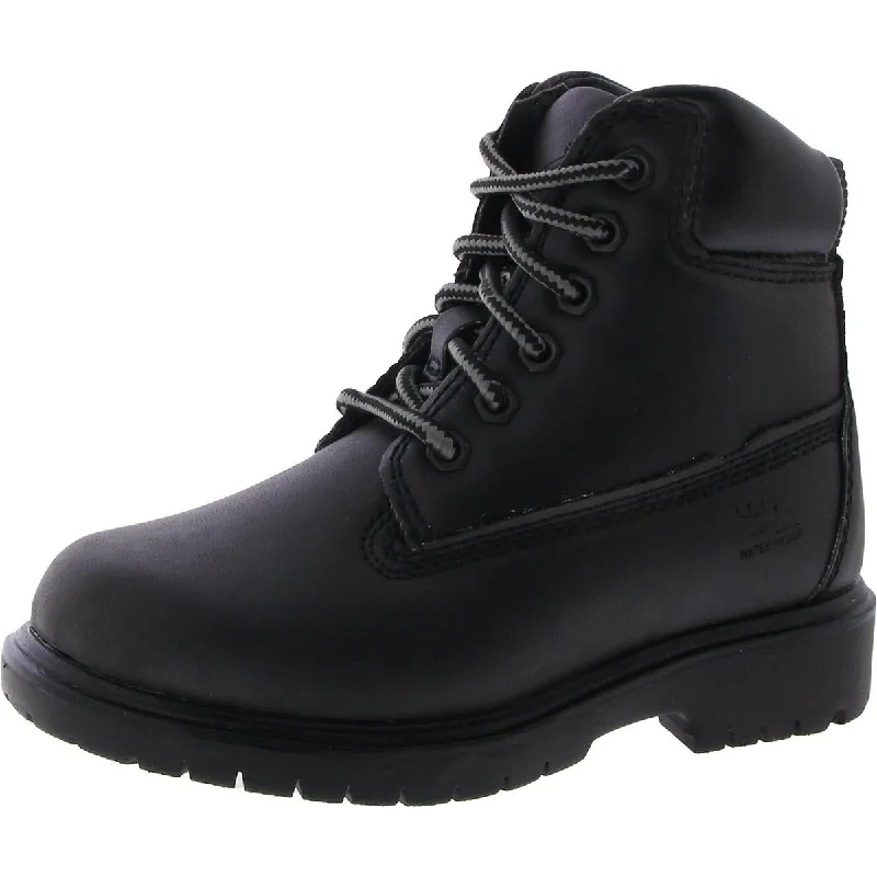 Deer Stags Boys Mak2 Leather Little Kid Combat & Lace-up Boots