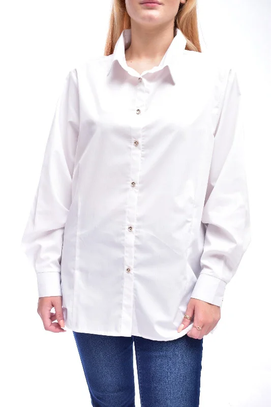 Ladies Long Sleeve Button Up Shirt