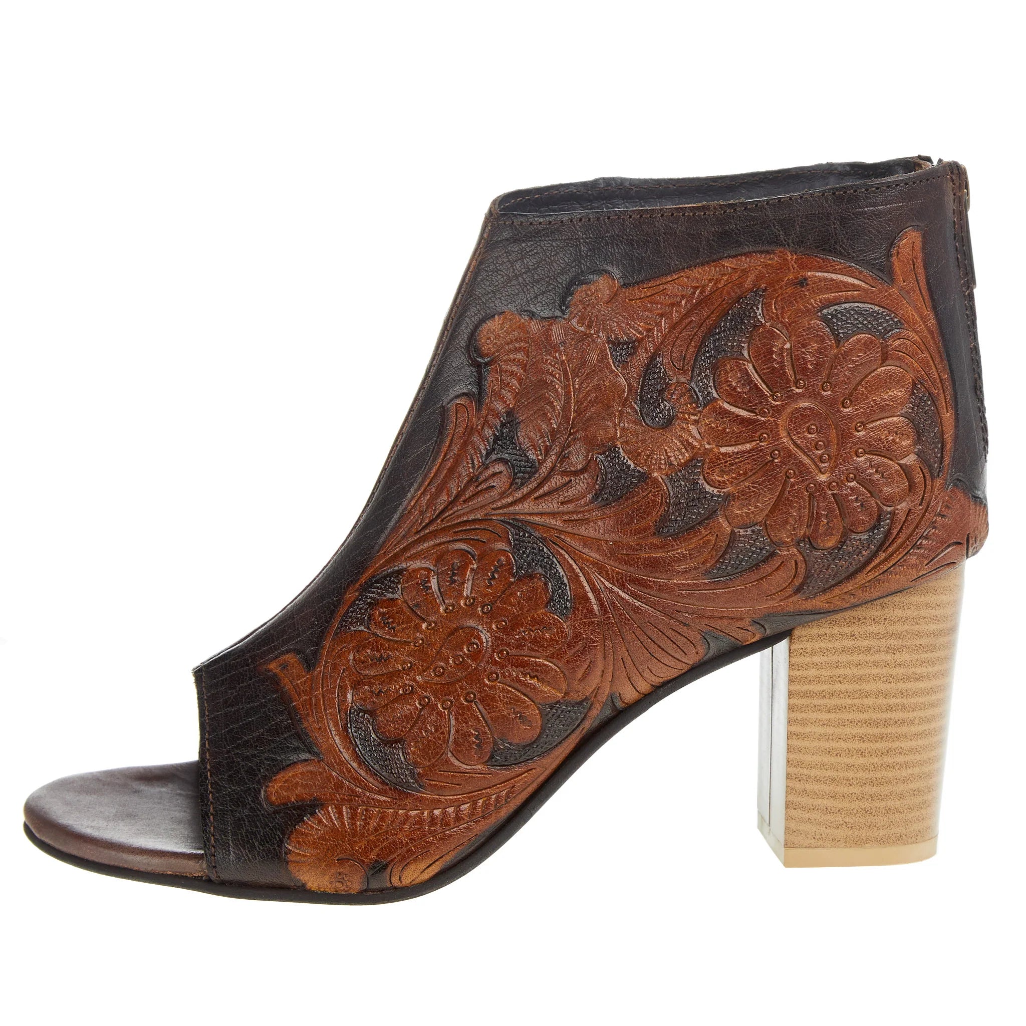 Tan & Black Tooled Heel Artistic Women's Avant - 