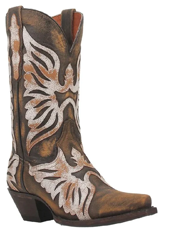 Dan Post® Ladies Ndulgence Snip Toe Brown Leather Boots DP4359 Street