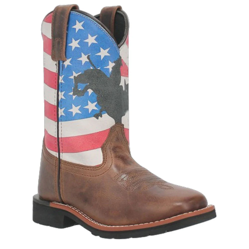 Dan Post YOUTH  Buck Leather Square Toe Cowboy Boot  DPC3823 Streetwear Style for 