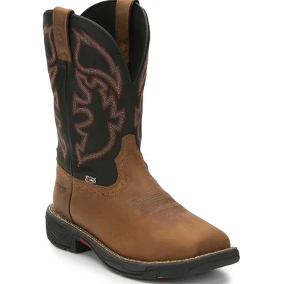 Justin men's Stampede Rush Tan WK4337/SE4337 Refined Women's Velvet