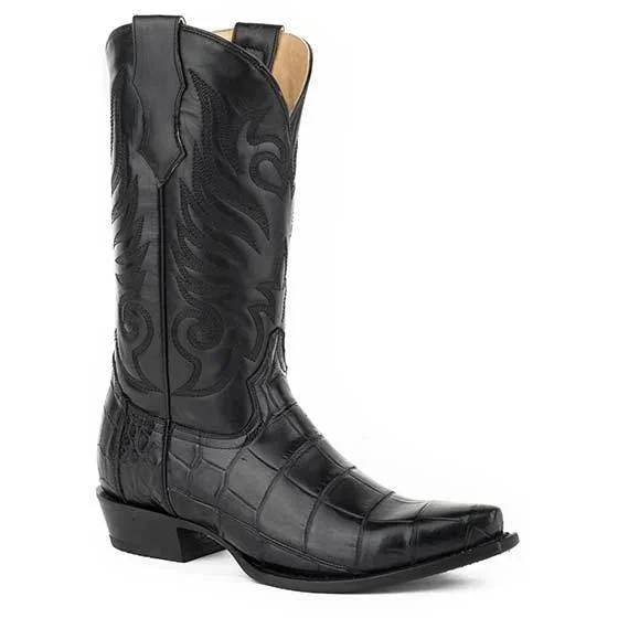 Men's Stetson Dynamite Alligator Exotic Boots Handcrafted 12-020-6118-4251 Relaxed Women's 