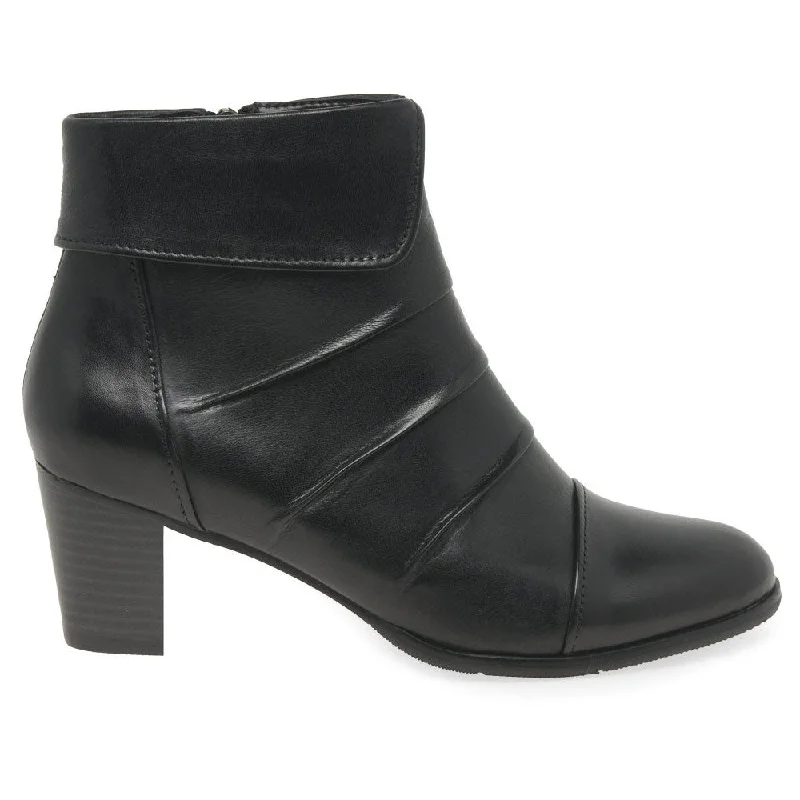 Regarde Le Ciel Sonia 134 Bootie Elefant Glo Black (Women's) Artistic Women's Hand - painted