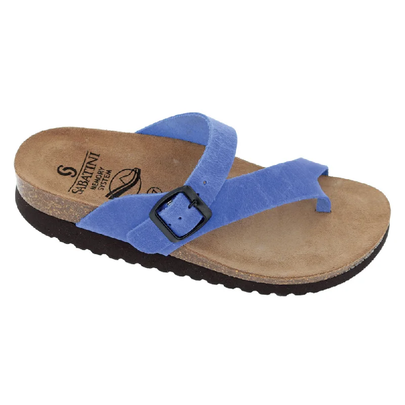 Sabatini Natalia 2101 Cobalt Pluma Flip Flop (Women's) Refined Women's Hand - crafted