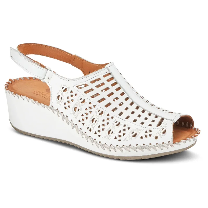 Spring Step Bohemianish Sandal White Leather (Women's) purpose