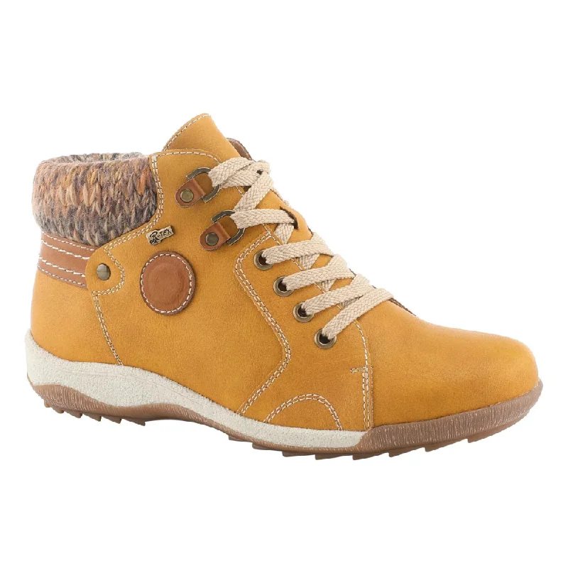 Spring Step Relife Clifton Mustard Boot (Women's) Cool Women's Distressed