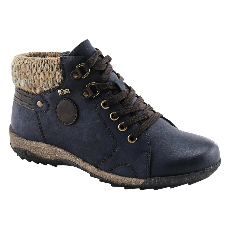Spring Step Relife Clifton Navy Boot (Women's) Unique Women's Upcycled