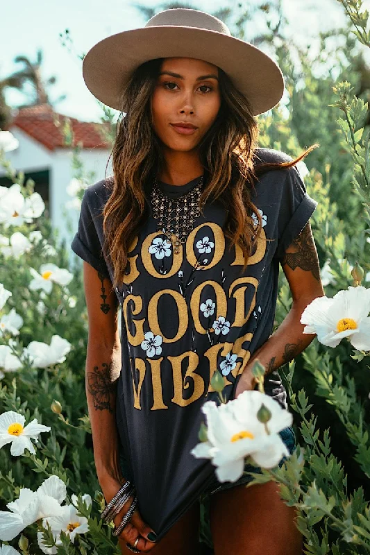 Good Vibes Vintage Washed Tee