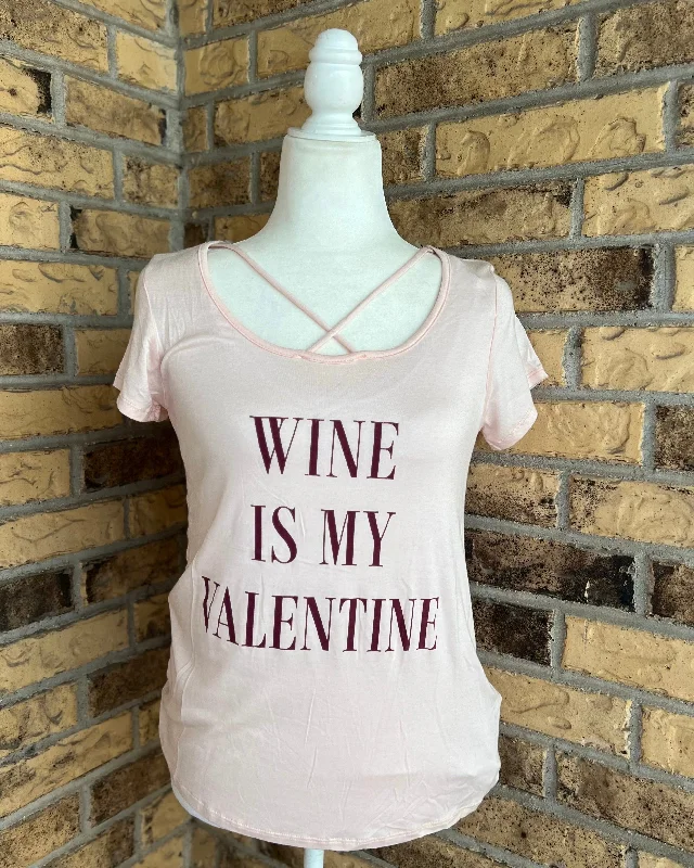 "KC" Wine Is My Valentine Tee: Small