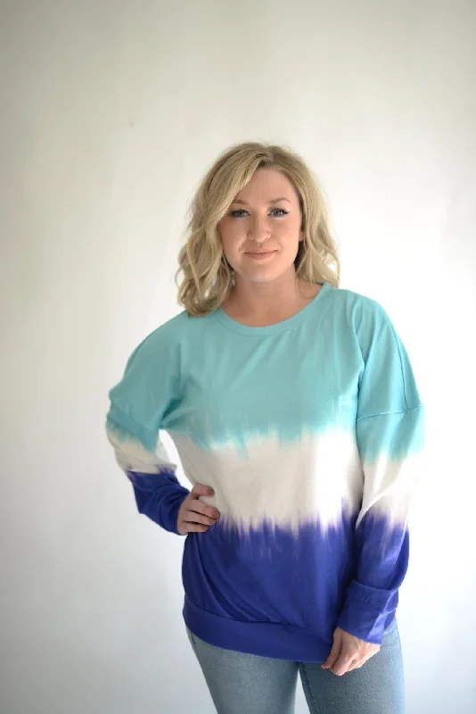 Tie Dye Ombre Pull Over